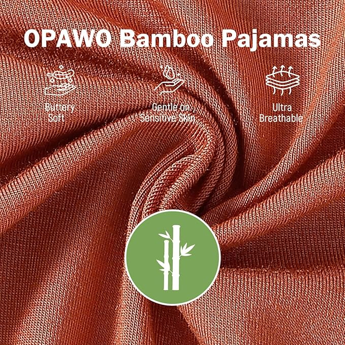 OPAWO Bamboo Baby Pajamas 3 Pack, 2 Way Zipper Newborn Footie Pajamas with Mitten Cuffs, Bamboo Sleepers for Baby Girl Onesie