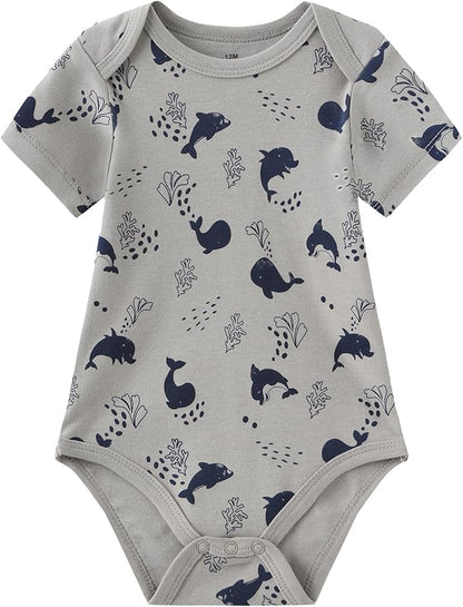 Baby Bodysuit and Pant Set 10-pcs Cotton Soft Newborn Boy Girl Clothes Outfits