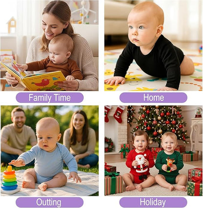 DEFAHN 2-Pack Unisex Baby Bodysuit Super Soft Viscose from Bamboo - Solid Long Sleeve Baby Boys Girls Onsies