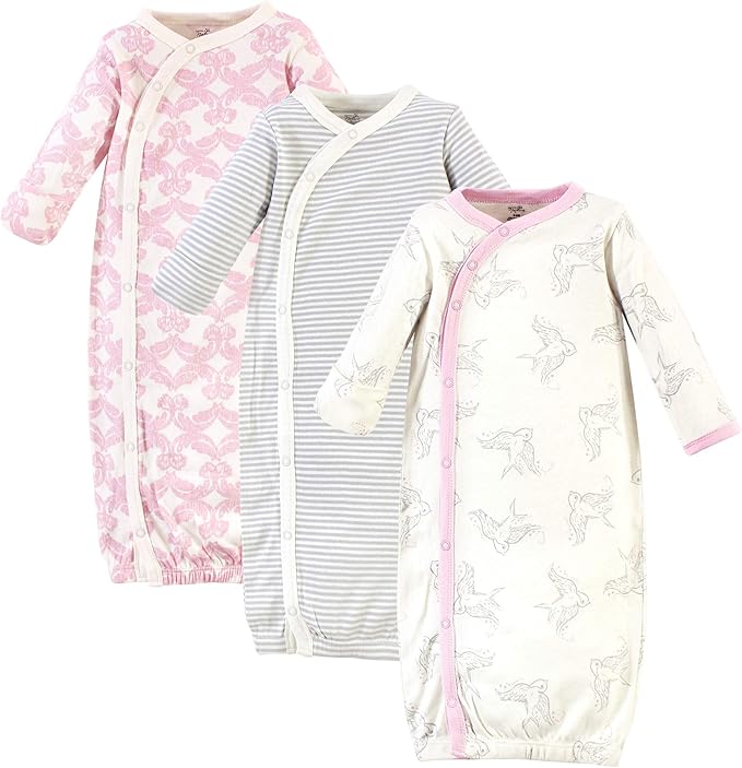 Touched by Nature Unisex Baby Organic Cotton Kimono Gowns