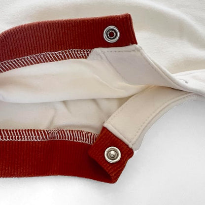 Geneve Oversized Brushed Jersey Romper - Angel Wing Embroidery - Cozy