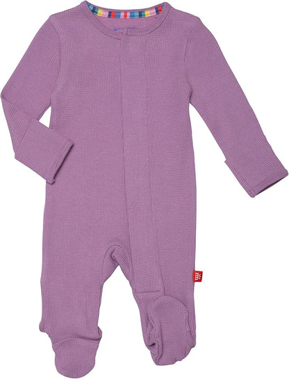 Magnetic Me Girls Modal Magnetic Baby Footie Pajamas | Silky Soft Modal Fabric | Baby Sleepers Available Sizes PRE - 24M
