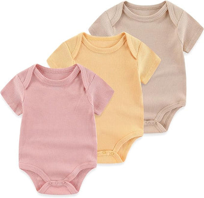 Baby Bodysuit Boy Girl Clothes Soft Newborn Infant Outfit Short Sleeve Romper