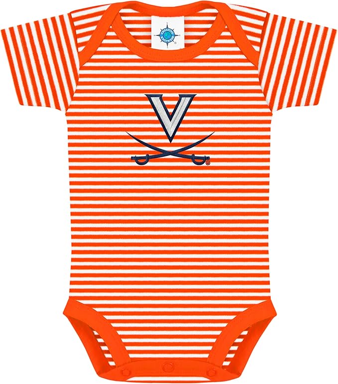 Creative Knitwear College Baby NCAA Infant Striped Bodysuit