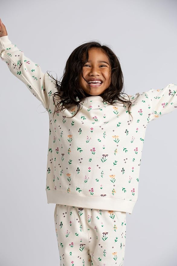 monica + andy Sporty Sweatsuit, 100% Organic Cotton Clothes for Boys & Girls, Outfit Sizes For Kids, Toddler & Infant