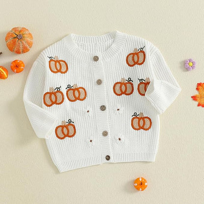 Baby Girl Cardigan Sweater Long Sleeve Button Up Knit Sweatshirt Jacket Toddler Baby Girl Fall Outfits