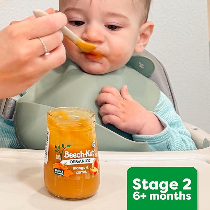 Beech-Nut Turkey Baby Food Pouches with 4g of Protein, Turkey Butternut Squash Corn & Spinach, Baby Puree Meat Baby Food Pouch, Stage 2, 3.5 oz Pouch (12 Pack)
