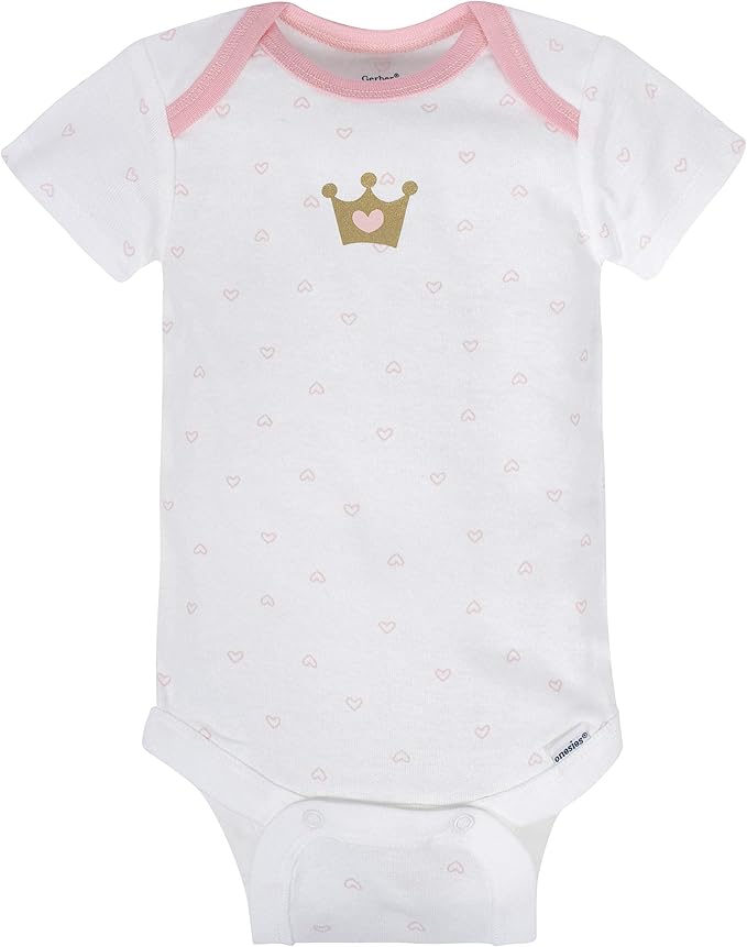 Gerber baby-girls 8-pack Short Sleeve Onesies Bodysuits