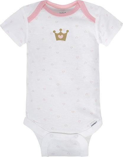 Gerber baby-girls 8-pack Short Sleeve Onesies Bodysuits