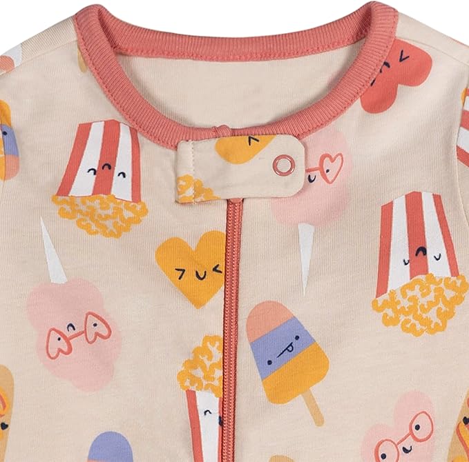 Onesies Brand baby-girls 4-pack Sleep 'N Play Footies Multi Pack