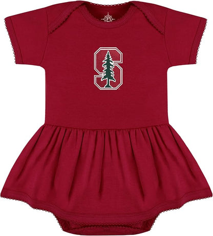 Creative Knitwear College Baby Picot Bodysuit Dress - Team Logo, Multiple Colors, for Baby Girls (0-24 Months)