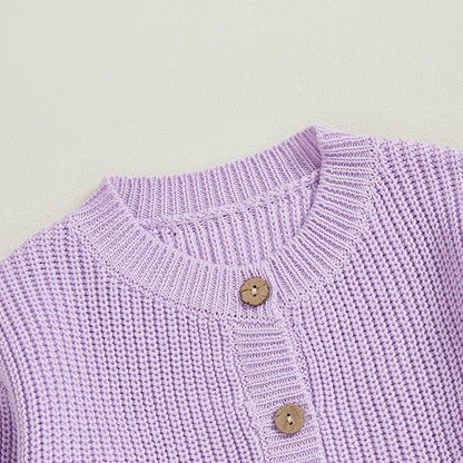 Baby Girl Cardigan Sweater Toddler Goose Embroidered Button Down Knit Sweaters Fall Winter Knitwear Jacket Clothes