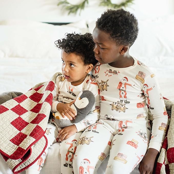 Burt's Bees Baby Boys' 2-Piece Long Sleeve Tee and Pants Organic Cotton Pajama Set