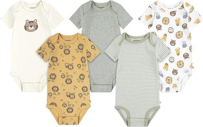 HUGGIES unisex-baby 5-pack Everyday Bodysuit