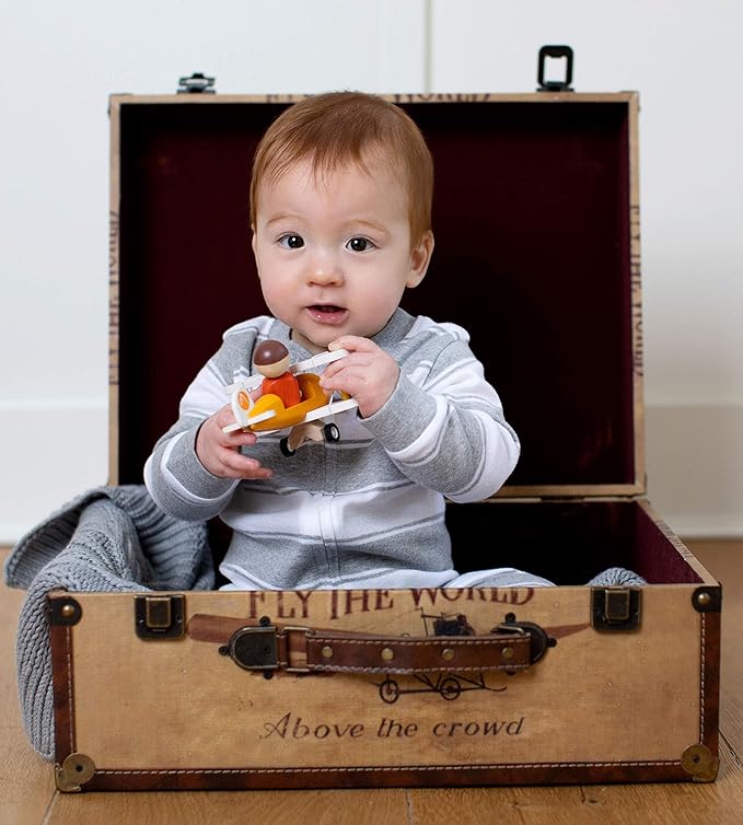 Burt's Bees Baby Boys Sleep and Play PJs, 100% Organic Cotton One-Piece Zip Front Romper Jumpsuit Pajamas