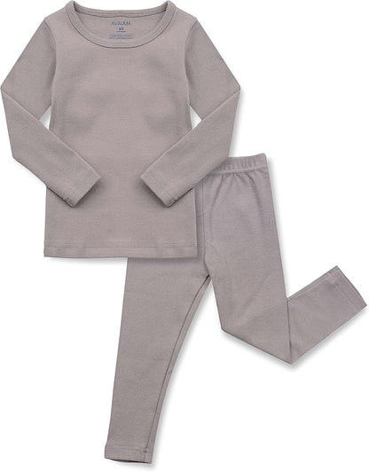 AVAUMA Baby Boys Girls Pajama Set Kids Toddler Snug fit Basic Cotton Sleepwear pjs for Daily