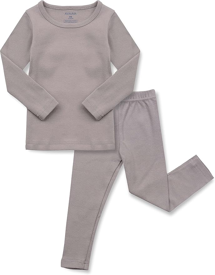 AVAUMA Baby Boys Girls Pajama Set Kids Toddler Snug fit Basic Cotton Sleepwear pjs for Daily