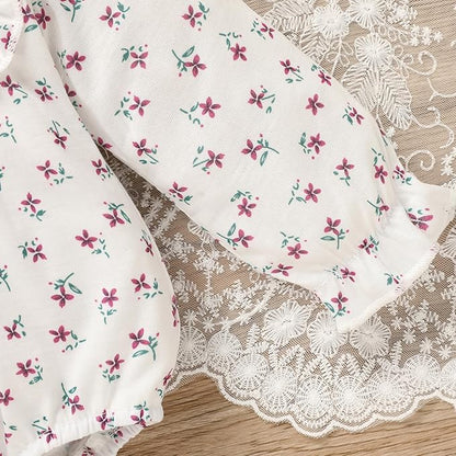 GRNSHTS Newborn Baby Girl Clothes Ruffle Rompers Toddler Fall Outfits for Girls Set Little Girl Fall Winter Clothing