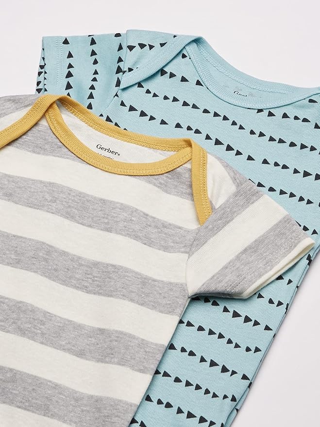 Gerber unisex-baby 8-pack Short Sleeve Onesies Bodysuits