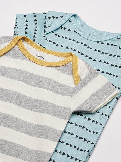 Gerber unisex-baby 8-pack Short Sleeve Onesies Bodysuits