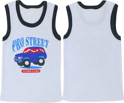 ToBeInStyle Boy's Pack of 4 Tank Tops