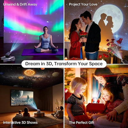 Homelist Sleep Aid Night Light for Kids & Adults with White Noise & Bluetooth Speaker, 60 Scenes Galaxy Star Projector Light Gifts for Bedroom Relaxation, Party, Birthday, Valentine's Day