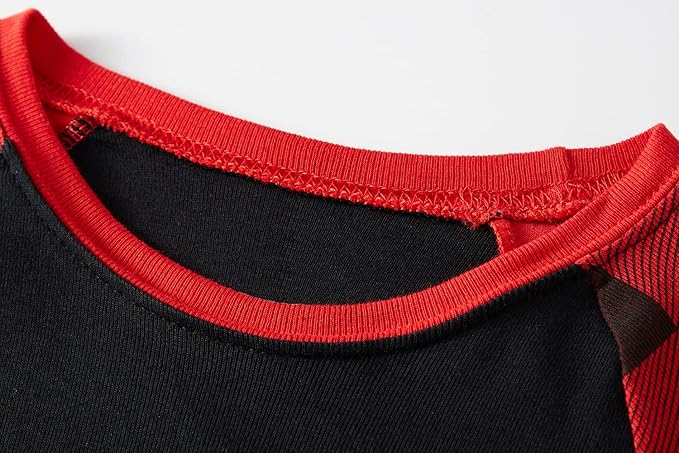 Babyroom Girls Matching Doll&Toddler 4 Piece Cotton Pajamas Toddler Christmas Sleepwear