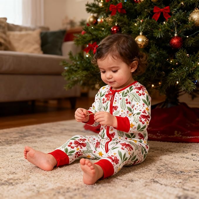 Weiwei Pajamas for Baby Boys & Girls Footies, Viscose from Bamboo Baby Romper, Baby Sleepers, 2-Way Zippy PJs, YKK