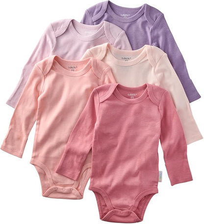 Blake 5-Pack Long Sleeve Bodysuits 100% Organic Cotton Baby Boys & Girls