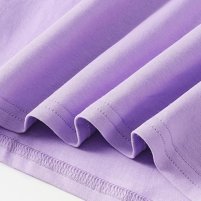 12M-14Y Toddler Baby Girls T Shirt Solid Color Blouse Ruffle Top Cotton Casual Tees Plain Shirt