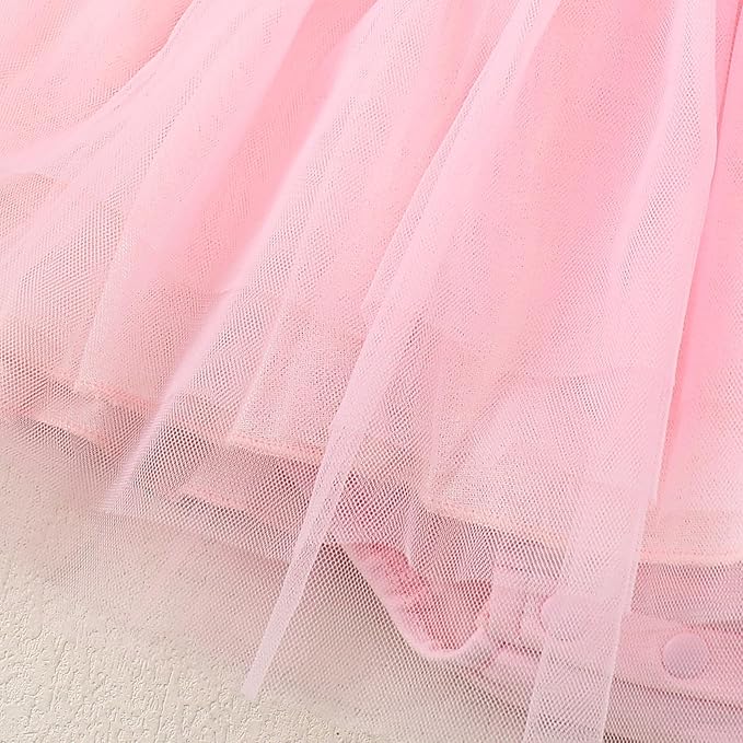 Magic Park 0-18M Infant Bodysuit Tutu Dress Baby Girl Romper Dress Toddler Solid Color Tulle Skirt Baptism Holidays Outfits