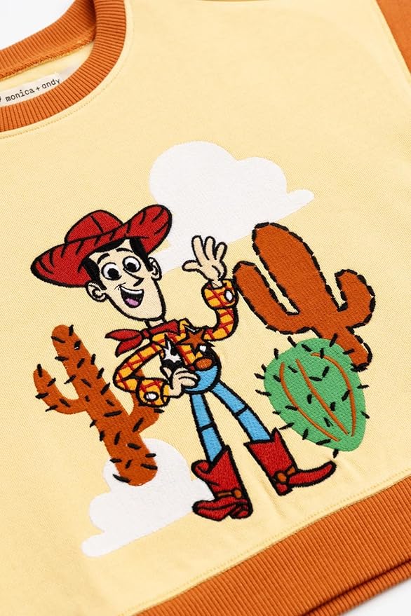 monica + andy Sporty Sweatsuit, 100% Organic Cotton Clothes for Boys & Girls, Outfit Sizes For Kids, Toddler & Infant