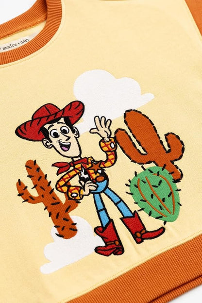 monica + andy Sporty Sweatsuit, 100% Organic Cotton Clothes for Boys & Girls, Outfit Sizes For Kids, Toddler & Infant