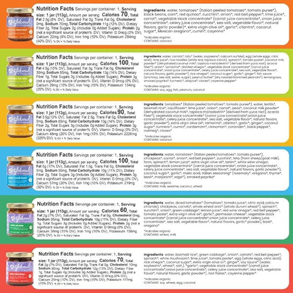 Globowl Variety 6 Pack – Organic Baby Food with International Flavors, Recyclable Packaging & Nutrient‑Rich Meals for Toddlers and Babies