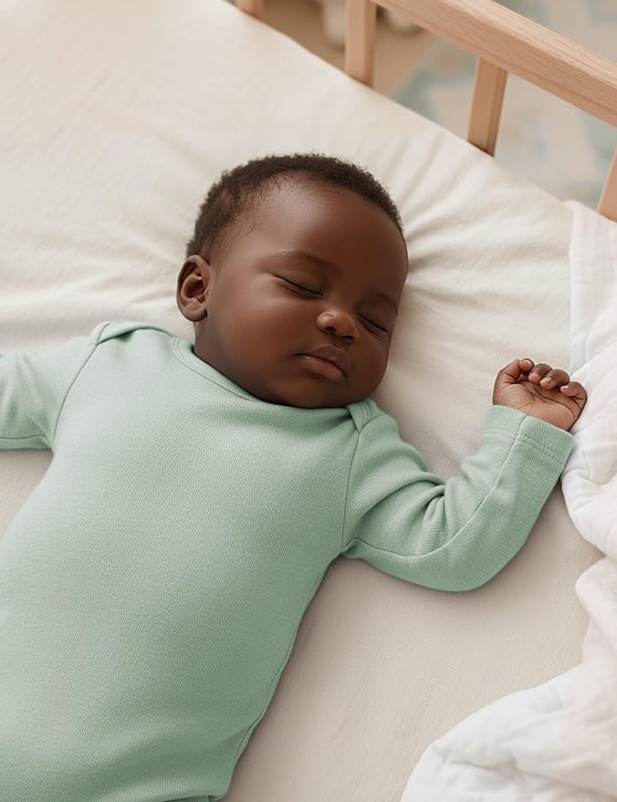 Yoofoss Baby Bodysuits 100% Organic Cotton Baby Onesie Long Sleeve Baby Boys Girls Clothes Soft Newborn Infant Romper, 3 Pack