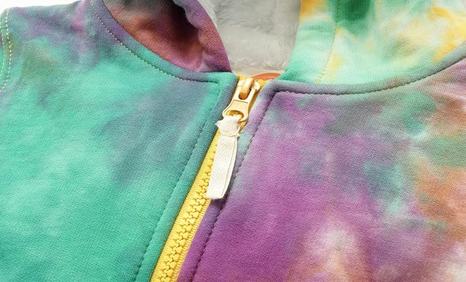 Mud Kingdom Boys Girls Full-Zip Hooded Sweatshirt Fur Lined Funny Pattern 6 Months-8 Years