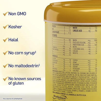 Enfamil NeuroPro Baby Formula, Triple Prebiotic Immune Blend with 2'FL HMO & Expert Recommended Omega-3 DHA, Inspired by Breast Milk, Non-GMO, Reusable Tub, 20.7 Oz (Packaging May Vary)