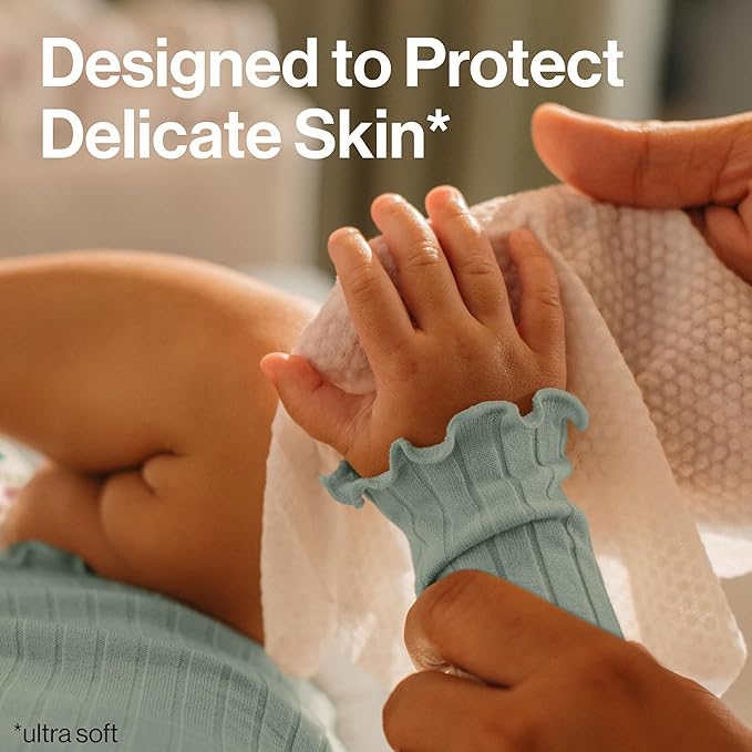 The Honest Company Clean Conscious Multi-Use Wipes Hypoallergenic Unscented for Sensitive Skin Over 99% Water Compostable Plant Based Baby Sunburst 864 Count