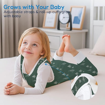 TotAha Toddler Sleep Sack with Legs, 0.5 TOG Light and Soft Baby Sleeping Bag, Walker Sleep Sack for Babies 12-24M, 2T-3T