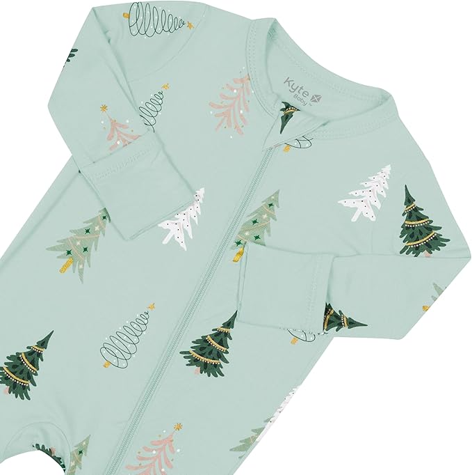 KYTE BABY Unisex Rayon Made From Bamboo Zippered Rompers 0-24 Months