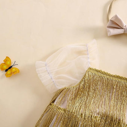 Sasaerucure Infant Baby Girl Summer Outfits Sleeveless Dress Romper Lace Tutu Onesie One Piece Ruffle Bodysuit