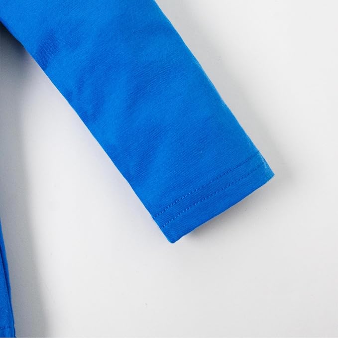 LYSMuch Toddler Baby Girls Long Sleeve Ruffle T Shirt Kids Casual Plain Solid Top Blouse T-Shirt Undershirt