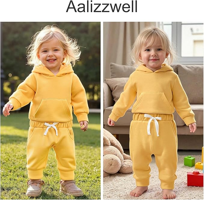 Aalizzwell Infant Baby Winter Hoodie Outfit