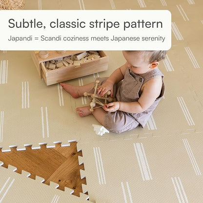 Lillefolk Foam Baby Play Mat – Interlocking Tiles for Kids | Non-Toxic Crawling Mat for Tummy Time, Toddlers & Babies – 6x6ft 9 Tiles