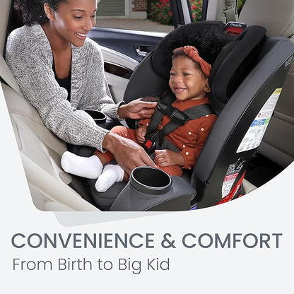 Britax One4Life Convertible Car Seat, 10 Years of Use from 5 to 120 Pounds, Converts from Rear-Facing Infant Car Seat to Forward-Facing Booster Seat, Machine-Washable Fabric, Onyx Stone