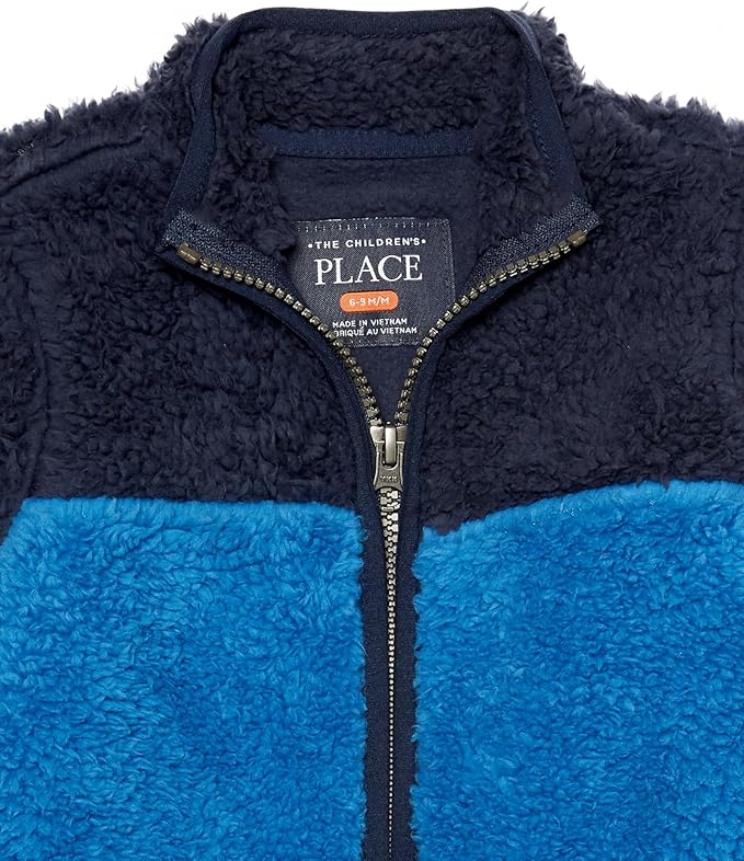 The Children's Place Baby Boys And Toddler Cozy Fuzzy Sherpa JacketJacket