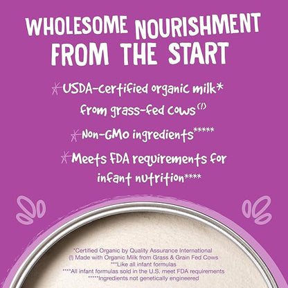 Earth's Best Organic Sensitivity Infant Formula, Babies 0-12 Months, Reduced Lactose, Iron, Omega-3 DHA, Omega-6 ARA, Organic Baby Formula, 21 Ounce Container