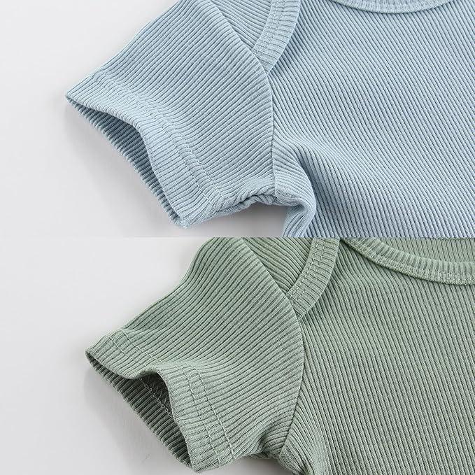 Baby Bodysuit Boy Girl Clothes Soft Newborn Infant Outfit Short Sleeve Romper