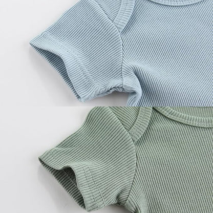 Baby Bodysuit Boy Girl Clothes Soft Newborn Infant Outfit Short Sleeve Romper