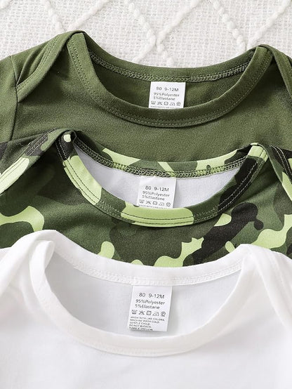 Newborn Infant Baby Boy Romper Fall Winter Long Sleeve Buttoned One Piece Romper Bodysuit 0-24 Months